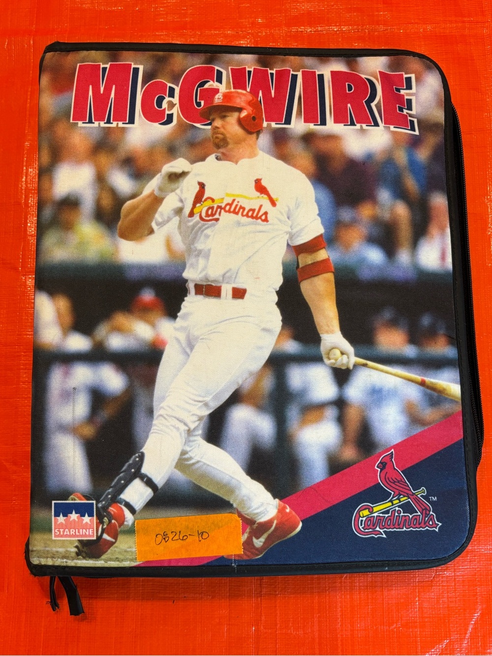 McGwire Cardinals Soft Zip Binder - Red, White, Black